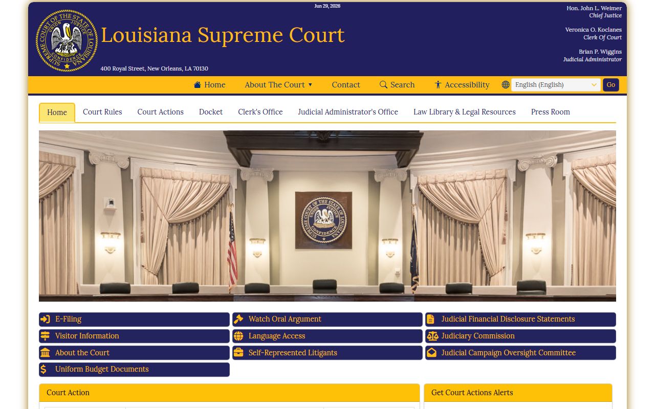 Caddo Parish District Court Louisiana Supreme Court source