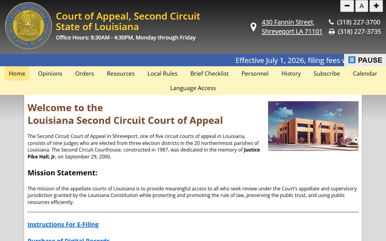 Caddo Parish District Court Second Circuit appeal source