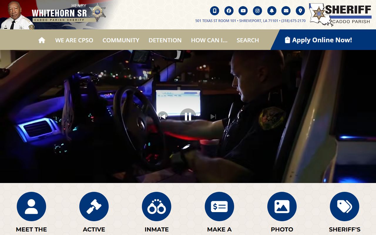 Caddo Parish court records sheriff homepage
