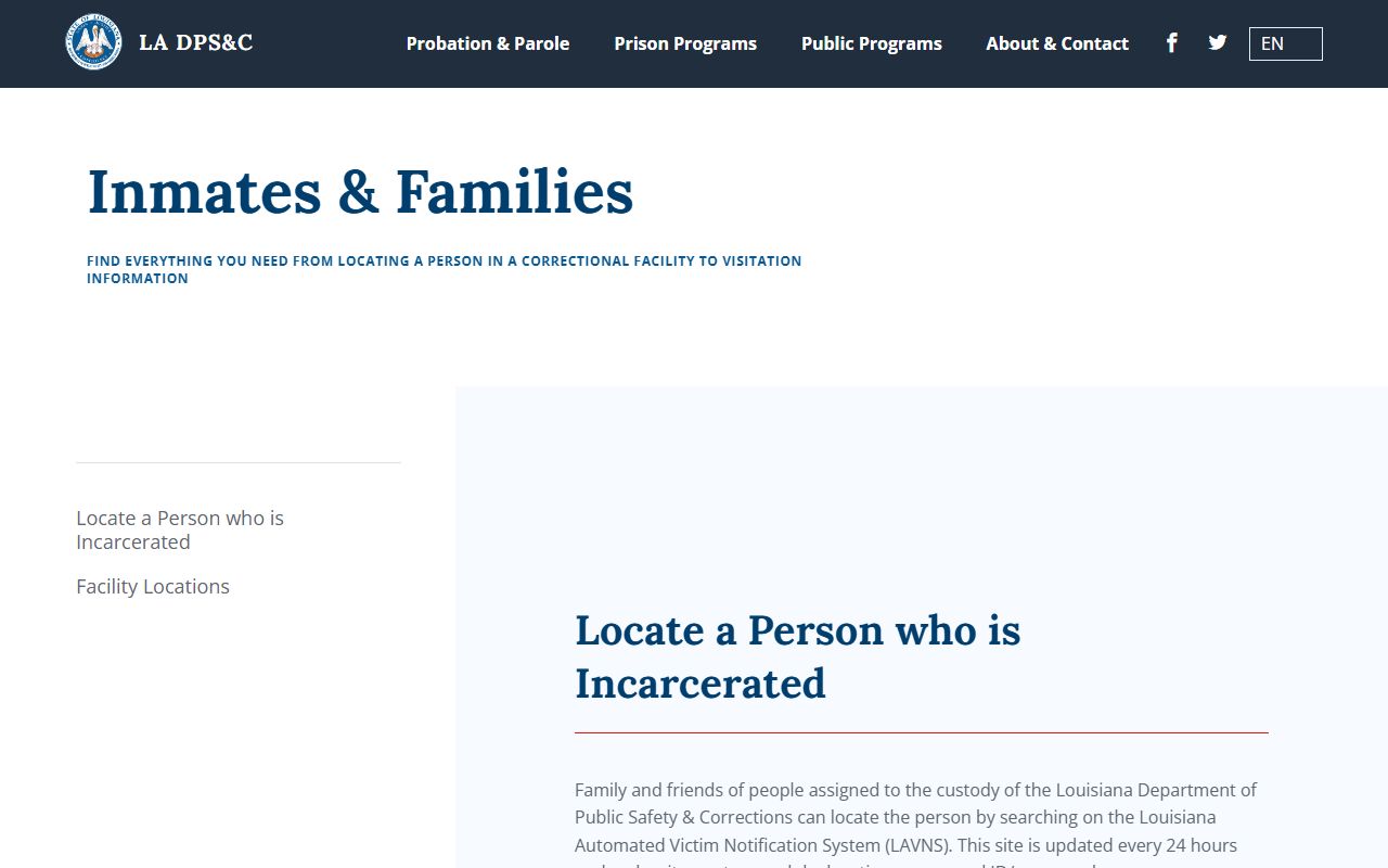 Caddo Parish inmate records Louisiana state custody lookup