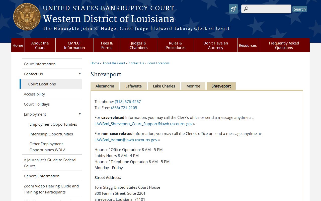 Caddo Parish marriage and divorce records bankruptcy court Shreveport source