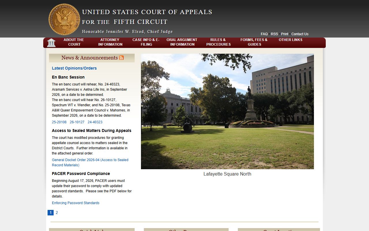 Caddo Parish probate records Fifth Circuit federal appeal source